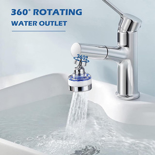 Vòi nước phòng tắm xoay 360° Máy lọc nước vòi chậu rửa loại bỏ kim loại nặng và nước cứng, Máy lọc nước vòi chậu rửa cho nhà bếp và phòng tắm, Máy lọc nước chậu rửa