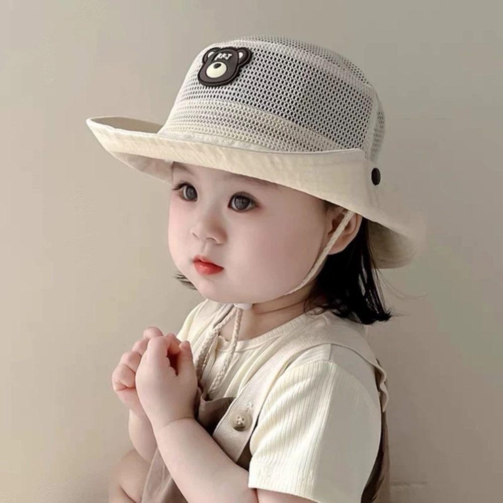 Mũ chống nắng cho bé FEDAOG, Mũ xô lưới có thể gập lại cho trẻ mới biết đi, Mũ ngư dân nhẹ có thể điều chỉnh thời trang mùa hè