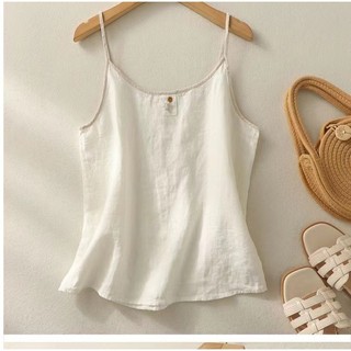 Áo camisole cotton lanh mới, phong cách vintage, thoáng mát, đồ mặc ở nhà đơn giản không tay,Áo khoác mùa hè,Áo ngủ phẳng,Áo bông tại nhà,Áo ngủ kiểu Trung Quốc