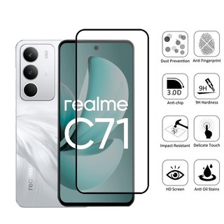 1-2 Chiếc Realme C71 Kính Cường Lực Bảo Vệ Màn Hình Cho Realme C75x C75 C63 C67 C65 C55 C53 C51 4G 9D Kính Bảo Vệ Phim