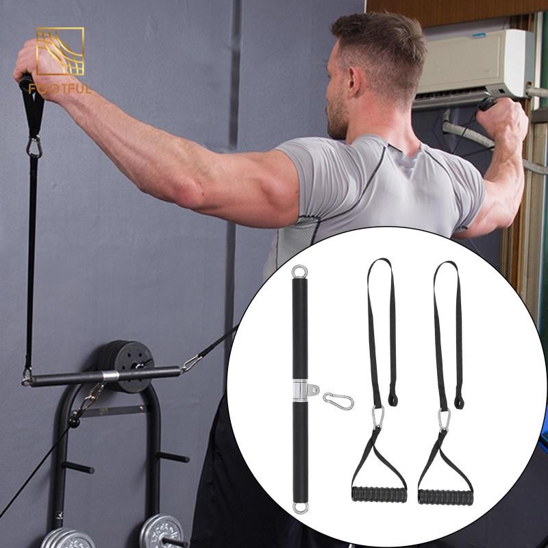 Tricep Dây Thẳng Thanh Tập Luyện Kéo Cáp Máy LAT Tricep Tay Cầm Kéo