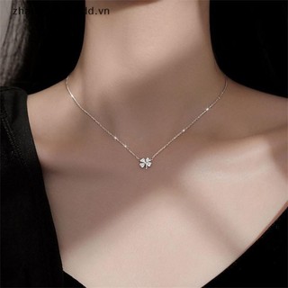 # yanddd # Bốn lá Cỏ Ba Lá May Mắn Áo Len Chokers Vòng Cổ Pha Lê Zircon Mặt Dây Chuyền Dây Chuyền Vòng Cổ Cho Nữ Trang Sức.