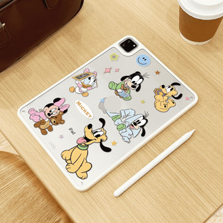 Vỏ Acrylic Cứng Tuya Hoạt Hình Chó Con Cho Mini6 Mini7 A17Pro IPad 5 6 7 8 9 10 11 A16 Air 2 3 4 5 6 Air 11 M2 Pro10.5 10.2 "Pro11 2018 2020 2021 2022 M4 Pro13 2024 2025