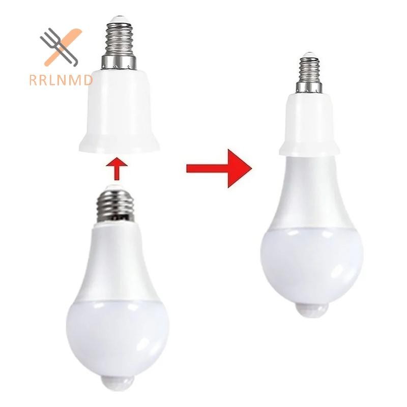 RRLNMD E14 Sang E27 Adapter Ổ Cắm Chuyển Đổi Nhựa Chống Cháy Bộ Chuyển Đổi Chất Liệu Chất Lượng Cao Ổ Cắm Bóng Đèn Adapter Giá Đỡ Đèn MỚI