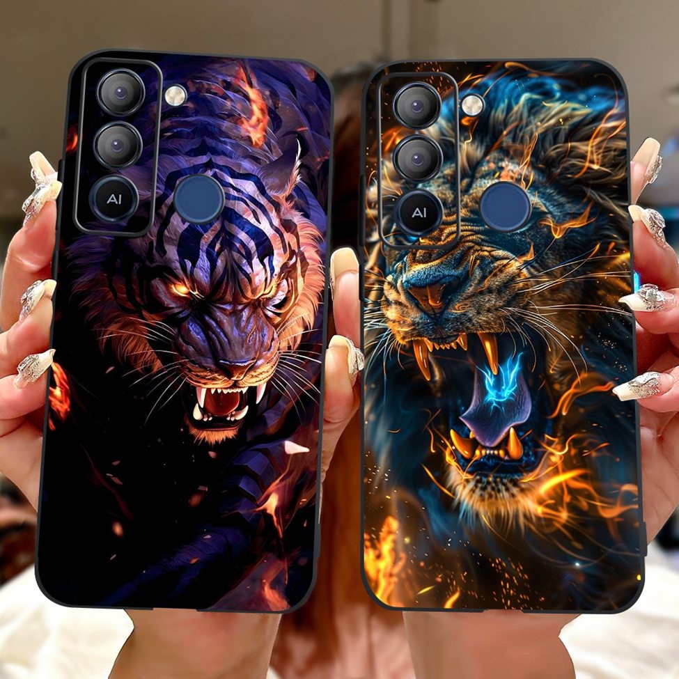 Tecno BD4 BD4i BD4a Bao Tecno Pop 5 LTE Ốp Lưng Bướm Sang Trọng Tình Yêu Hoa Thời Trang Thoáng Mát Đẹp Trai Sư Tử Sơn