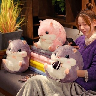 Gối Hamster Búp Bê Đệm Văn Phòng Ô Tô Gối Sinh Viên Ngủ Chăn Gối