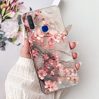 Dành Cho Vivo Y11 2019 1906 Ốp điện thoại Mới Phong Cách Nơ Hoa Silicon Mềm Trong Suốt TPU Ốp điện thoại Cho Vivo Y12 Y12i Y15 Y17 Vỏ