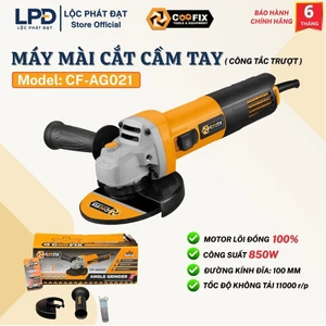 Máy mài cắt COOFIX CF-AG021 công suất 850W thiết kế nhỏ gọn dễ cầm nắm, hàng chất lượng phục vụ thợ công trình