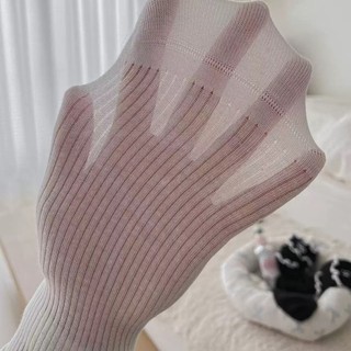 Tất Dài Nữ Nơ Nhỏ Viền Bông Xinh Tiểu Thư Y2K Cổ Cao Cute Cho Nữ Timo T85