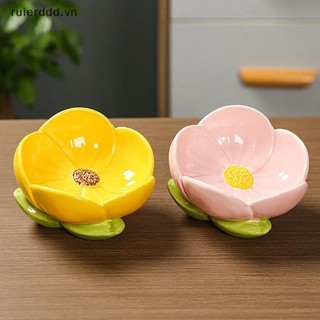 # ruierdd # Trang trí nội thất Khay trang sức bằng gốm hoa Khay trang trí nhẫn Hộp đựng bát chìa khóa Trang trí nội thất Phụ kiện bàn làm việc văn phòng có hình dạng.