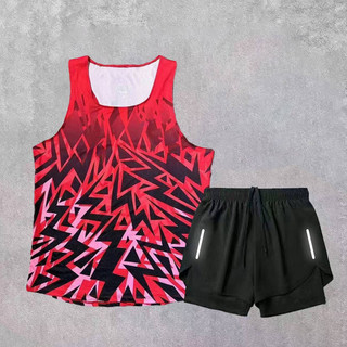 Popular Track and Field Sports Vest Marathon Running Breathable Body Test Racing Suit Training Men and Women Quick-Drying Outfit Sports qFzg
