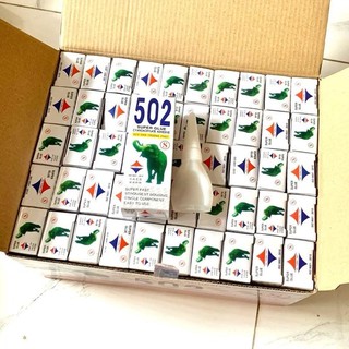 Hộp 50 chai keo dán 502 S Trường Phát, keo dán sắt kết dính nhanh, tiện lợi, keo con voi