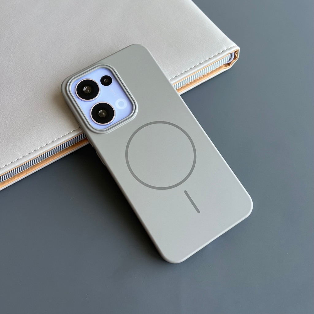 Ốp điện thoại cứng Macaron siêu mỏng bằng nhựa cho Redmi Note 14 13 12 PRO 15 15C 13C 14C K70 4G 5G NOTE14 Vỏ bọc chống sốc cuộn dây từ tính mịn