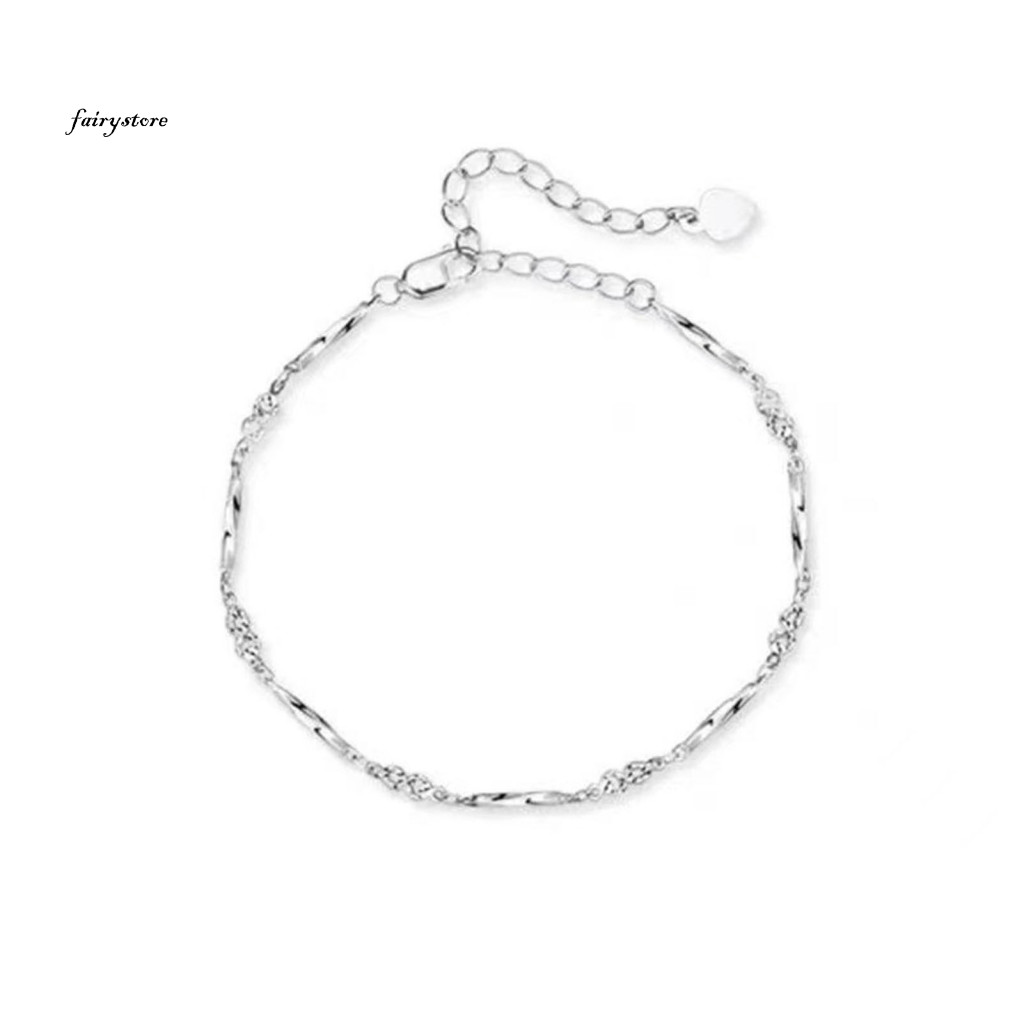 Fairystore| Tình Yêu Cặp Đôi Vòng Tay Đồng Đơn Giản Vòng Tay Cặp Đôi Có Thể Điều Chỉnh Chiều Dài Nhẹ Quà Tặng Tình Yêu Unisex Cổ Tay Trang Sức Đông Nam Á Người Mua Yêu Thích