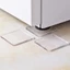 YOLOGO 4 Miếng Lót Thanh Trượt Chân Nội Thất, Máy Giặt Chống Rung Thảm Chống Trơn Trượt, Di Động Trong Suốt Bàn Sofa Silicon Chống Ồn Nhà Phòng Tắm