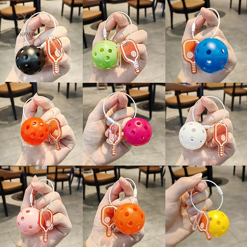 HNKMP Móc khóa bóng Pickle mini trang trí sáng tạo