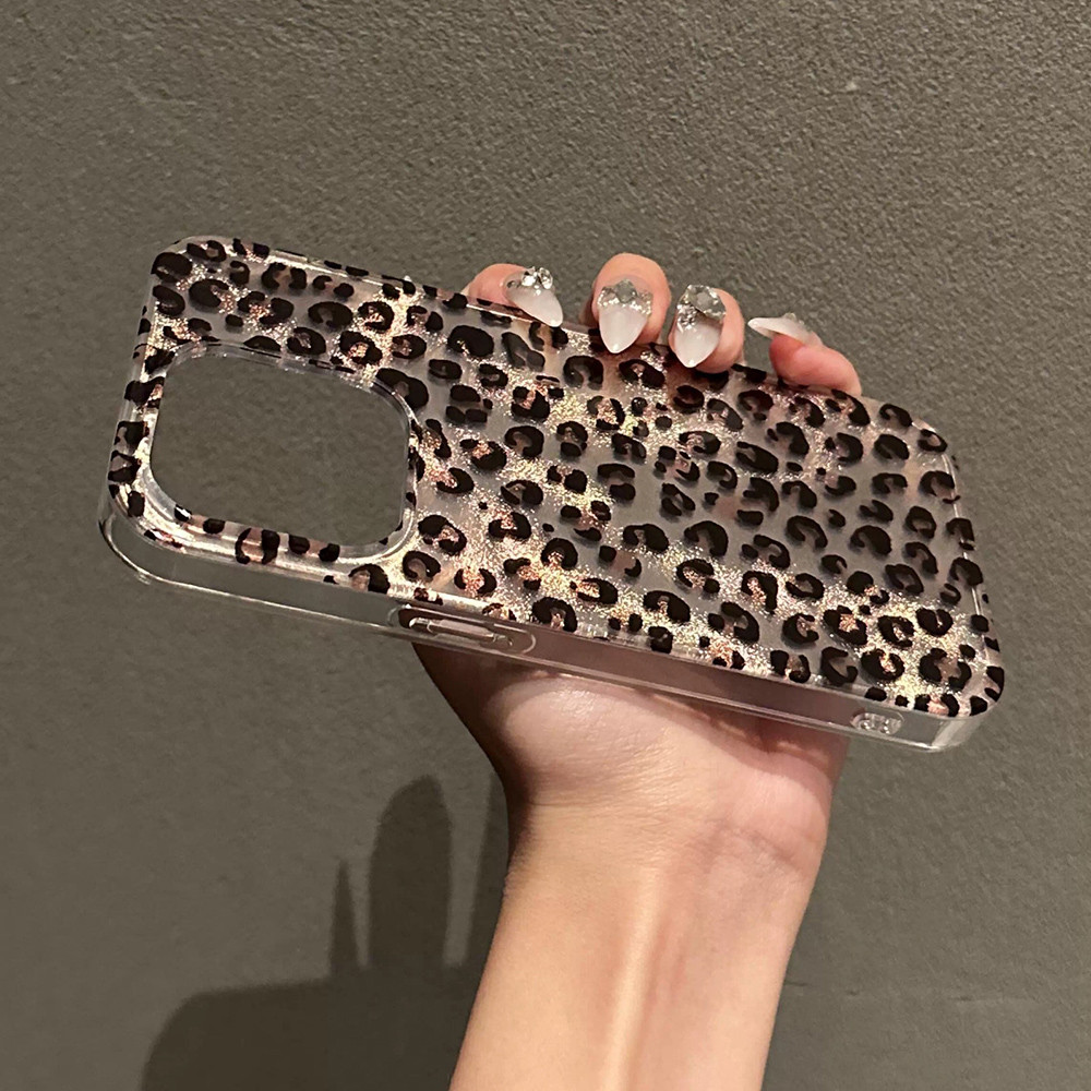 Ốp Điện Thoại Da Báo In Sóng Cho iPhone 17 Pro Max 16 15 14 13 12 11 Vỏ Bảo Vệ Chống Sốc