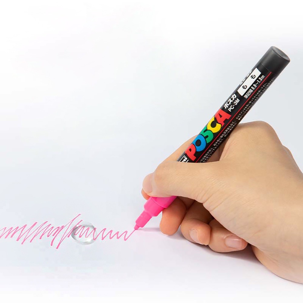 Bút đánh dấu sơn đầu mịn Uni POSCA PC-1M 0.7mm | Bút nghệ thuật vĩnh viễn chống nước nhiều màu chính hãng Mitsubishi để vẽ, Graffiti, DIY, các dự án thủ công
