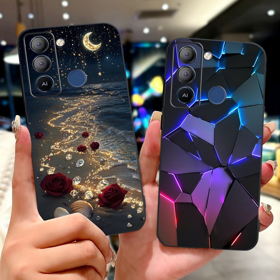 Tecno BD4 BD4i BD4a Bao Tecno Pop 5 LTE Ốp Lưng Bướm Sang Trọng Tình Yêu Hoa Thời Trang Thoáng Mát Đẹp Trai Sư Tử Sơn