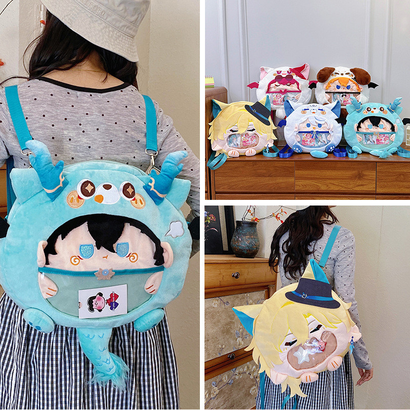 YT2 Bungo Đi Lạc Chó Sang Trọng Ba Lô Túi Đeo Vai Dung Tích Lớn Hoạt Hình Honkai Star Rail School Bag TY2