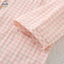 Phong cách Nhật Bản Muji - Áo cánh tay ba phần tư từ sợi cotton nguyên chất hai lớp - Quần dài đến mắt cá chân mỏng nhẹ hàng ngày