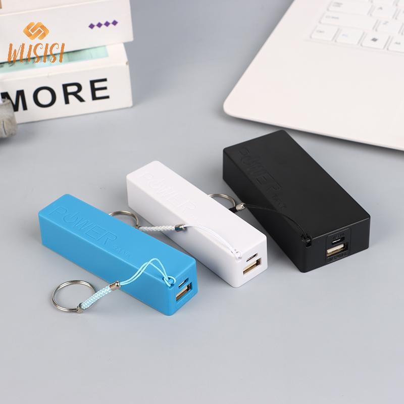 [WUSISI] Bộ Pin Sạc Di Động Cho Ốp Lưng DIY Box Protable Nhiều Màu Sắc Stroage Box MỚI