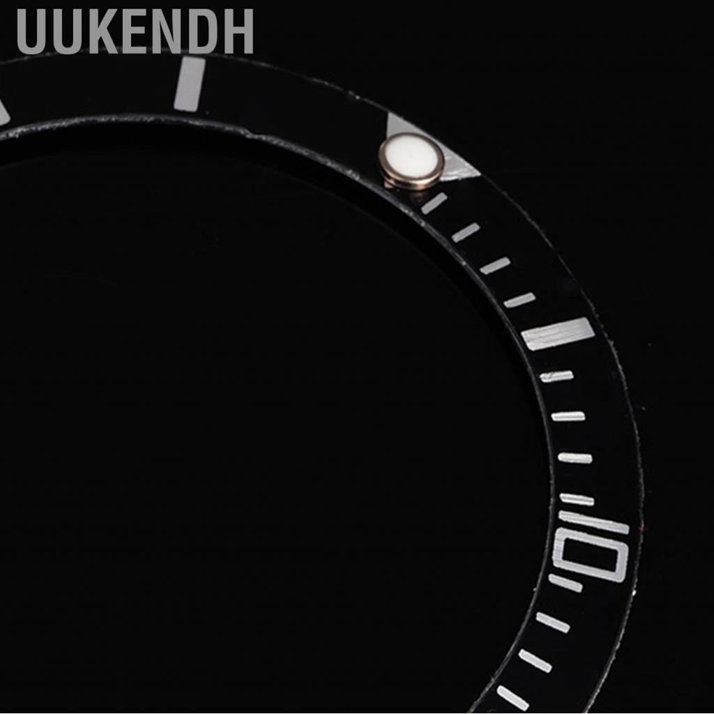 Uukendh Sonew Geramic Watch Vezel Chèn số đánh dấu Vòng tay thay thế vòng tay cổ điển (màu xanh lá cây)