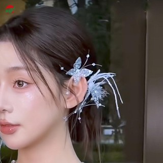 Phụ nữ kẹp tóc bướm phong cách ngọt ngào lấp lánh cho áo váy kiểu tóc dụng cụ làm đẹp