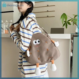 Deyangk Dễ Thương Cookie Túi Xách Hoạt Hình Vui Nhộn Túi Đeo Vai Nữ Thời Trang Học Sinh Ngộ nghĩnh Mềm Mại Dễ Thương Hoạt Hình Du Lịch VN
