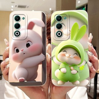 Dành Cho Oppo A5 CPH2727 Vỏ Hoạt Hình Mèo Thỏ Dễ Thương Mới Oppo A5 5G CPH2735 Vỏ Điện Thoại Silicon Mềm Bảo Vệ Ống Kính