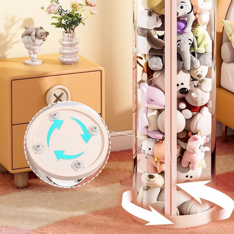 Hộp thùng đựng đồ chơi bằng PET trong suốt, Không thấm nước và chống bụi, Hộp đựng thú nhồi bông