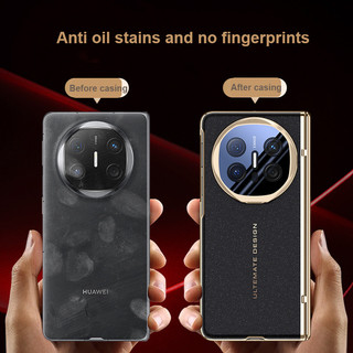 Dành cho Huawei Mate X6 X5 X3 180° Infinity Có Thể Gập Lại Kính Mặt Trước Mạ Chân Không Chống Vân Tay Thoải Mái Nắp Điện Thoại
