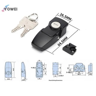 YOWEI Dk604 Khóa Tủ Thép Không Gỉ Chốt Ngăn Kéo An Ninh Bật Tắt Khóa Với Hai Phím VN