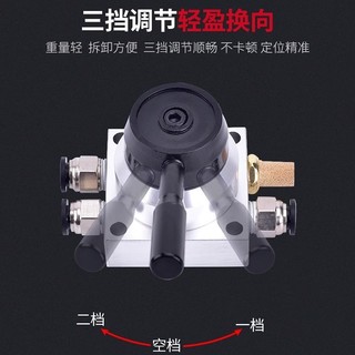 Linh Kiện Khí Nén K34R6-8D Van Điều Khiển 4 Chiều Tay Xoay 3 Vị Trí Cho Xi Lanh BZ4S