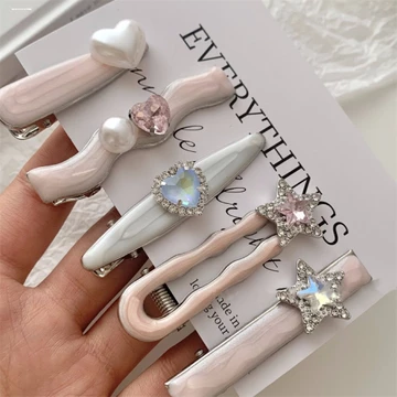 kẹp tóc cho bé kẹp tóc hàn quốc kẹp mỏ vịt phụ kiện tóc kẹp tóc mái kẹp tóc kẹp tóc cho bé gái kẹp kẹp tóc cute kẹp tóc nhỏ Hair accessories Kẹp Tóc Nhỏ Giọt Dầu 2025 - Bộ 5 Món/Bộ 6