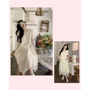 Váy đầm maxi 2 dây mùa hè dáng dài phong cách tiểu thư sang chảnh xu hướng hottrend XIMIMI SP302