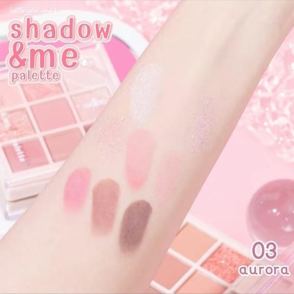 Bảng Phấn Mắt ODBO OD2014 9 Ô Shadow & Me Palette Mịn Lì Dễ Tán Có Nhũ Nhiều Màu Bắt Sáng