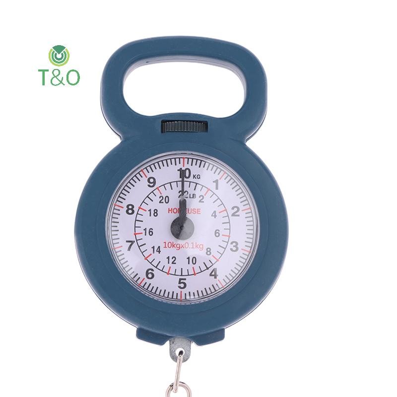 [T & O-t] Con trỏ Móc lò xo 10kg Cân kỹ thuật số thực phẩm/hành lý/câu cá di động [mới]