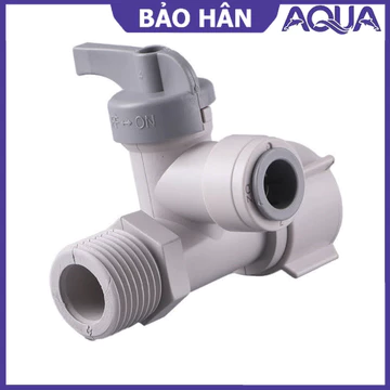 Van cấp máy lọc nước, Van chia nước đầu nguồn - Khẩu khoá ren 21 ra ống 6mm - Linh kiện máy lọc nước