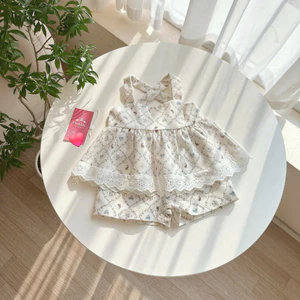 Set Bộ Hè Chất Linnen Xịn 2 Dây Đan Chéo Lưng Điệu Đà Cho Bé Gái Đi Chơi,... 7-23kg