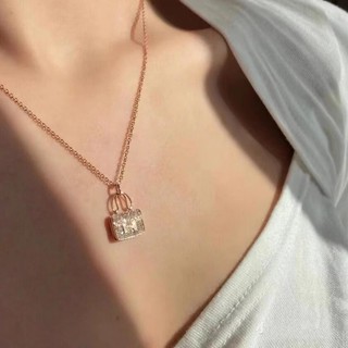 Châu Âu Mỹ ins Phong Cách Mới Full Kim Cương Hình Học Vòng Cổ Nữ