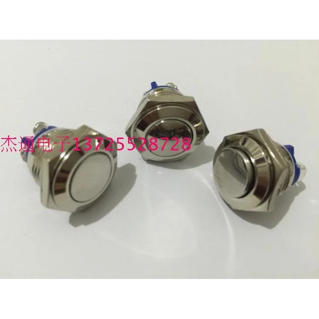 Công tắc nút bấm kim loại 16mm Công tắc nút nhấn chống nước Công tắc điều khiển truy cập Công tắc khởi động nguồn Công tắc còi