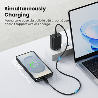 [JLK] 10000mAh Ốp lưng sạc dự phòng có thể sạc lại cho điện thoại for Samsung S25 Ultra S24 S23 FE S22 Plus