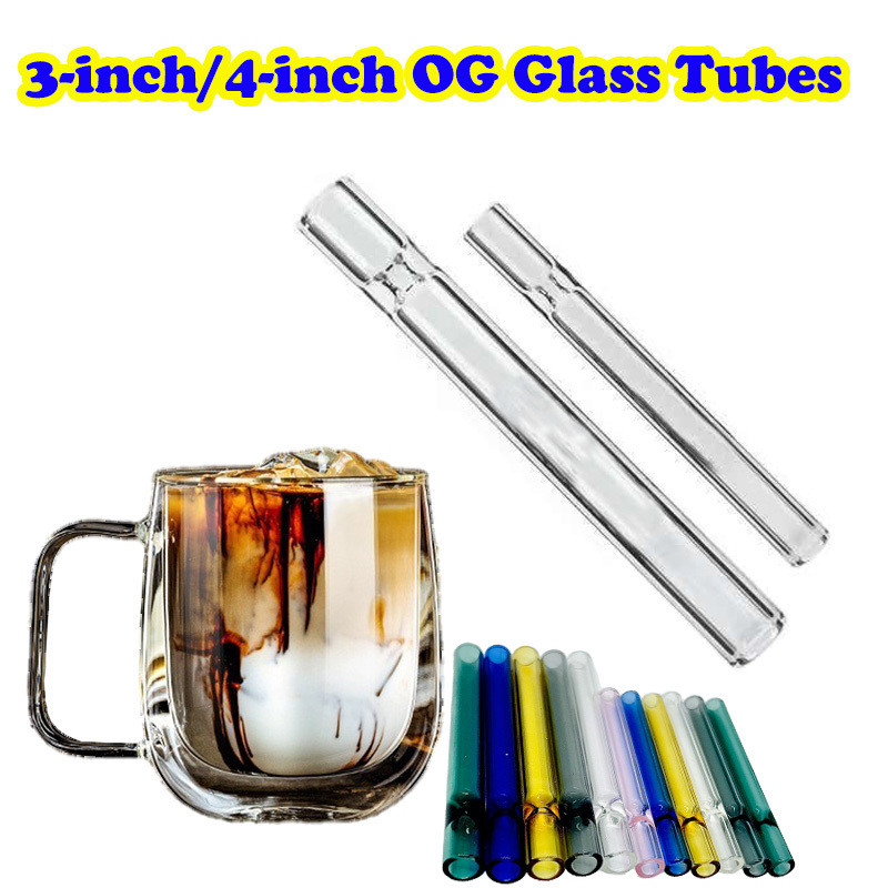 Ống hút ống thẳng thủy tinh Borosilicate 3 / 4 inch OG | Ống hút chịu nhiệt