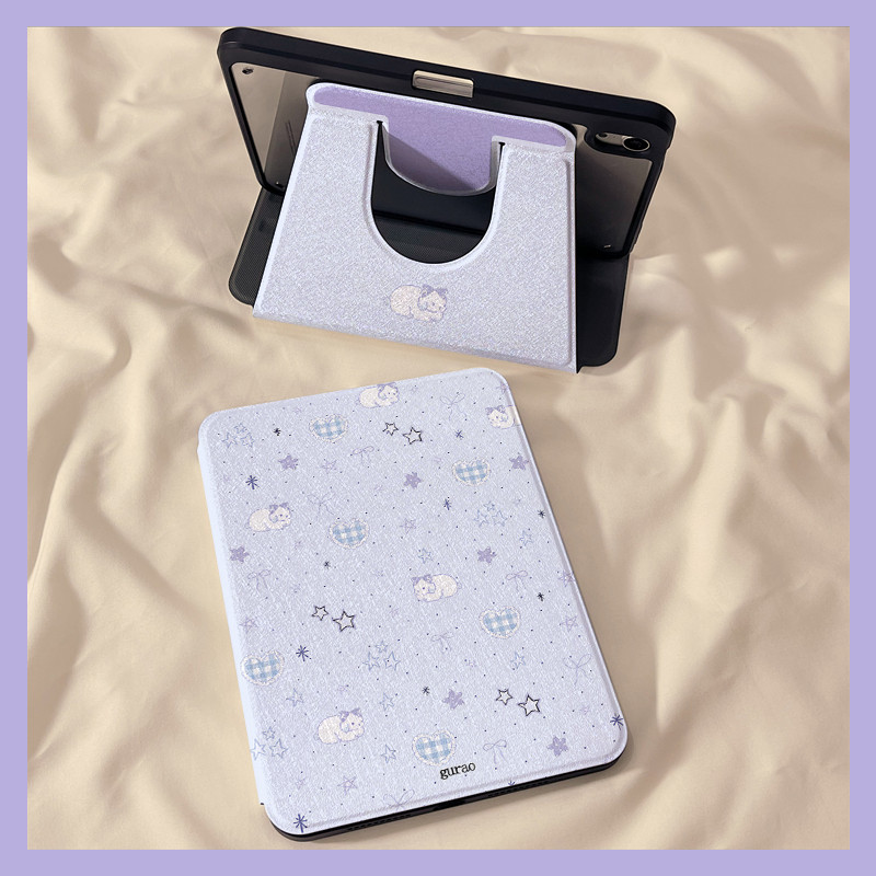 Vỏ bảo vệ cho Samsung Galaxy S9plus / s10plus 12.4inch Tab A7 lite S9 FE + S7plus / S8plus A9 + Tab A9 Plus S10ULTRA Tab S6 lite 10.4inch Vỏ Acrylic xoay kiểu sách