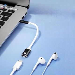 YOWEI 3.5mm Công cộng sang Type C Tai nghe phẳng sang cáp chuyển đổi tròn cho kết nối tương tự với bộ chuyển đổi điện thoại di động VN