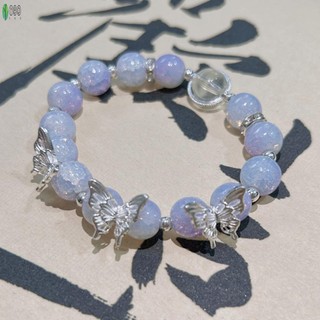 Vòng Tay Đính Hạt Cổ Điển với Bướm Trang Trí Ánh Sáng Sang Trọng - Trang Sức Thời Trang cho Mua Sắm và Hẹn Hò
