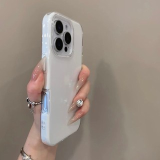 Ốp điện thoại hai lớp Dopamine Jelly màu trơn cho iPhone16 15 14 13 12 11 Pro Max Bảo vệ Camera chống sốc Vỏ mềm chống rơi