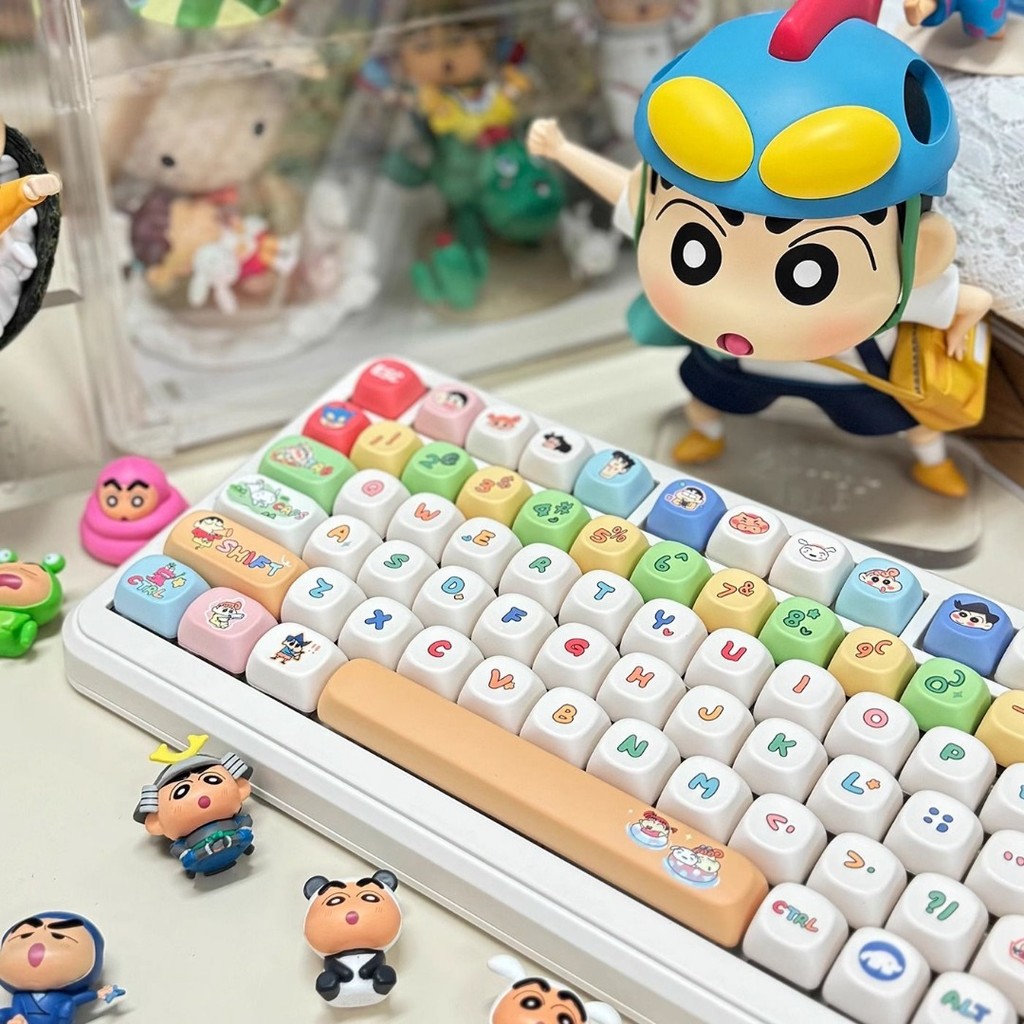 Crayon Shin-chan Keycap MOA Profile 130 Phím PBT Nhuộm Thăng Hoa Kawaii ...