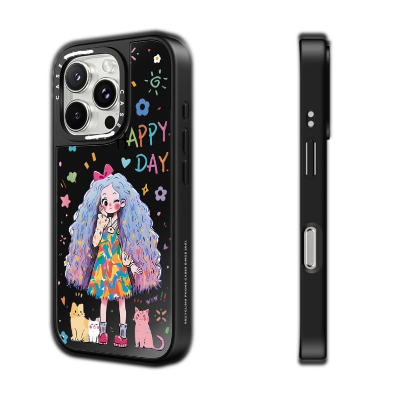 Ốp lưng CASECASE X Happy Day Ốp lưng iPhone hút từ tính Vỏ iPhone iPhone 16 15 14 13 12 Pro Max Plus Ốp lưng cứng có hộp khắc logo